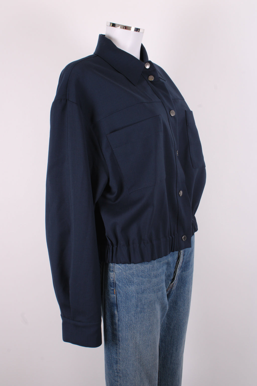 Weekend MaxMara Bomber Jacket Navy 16