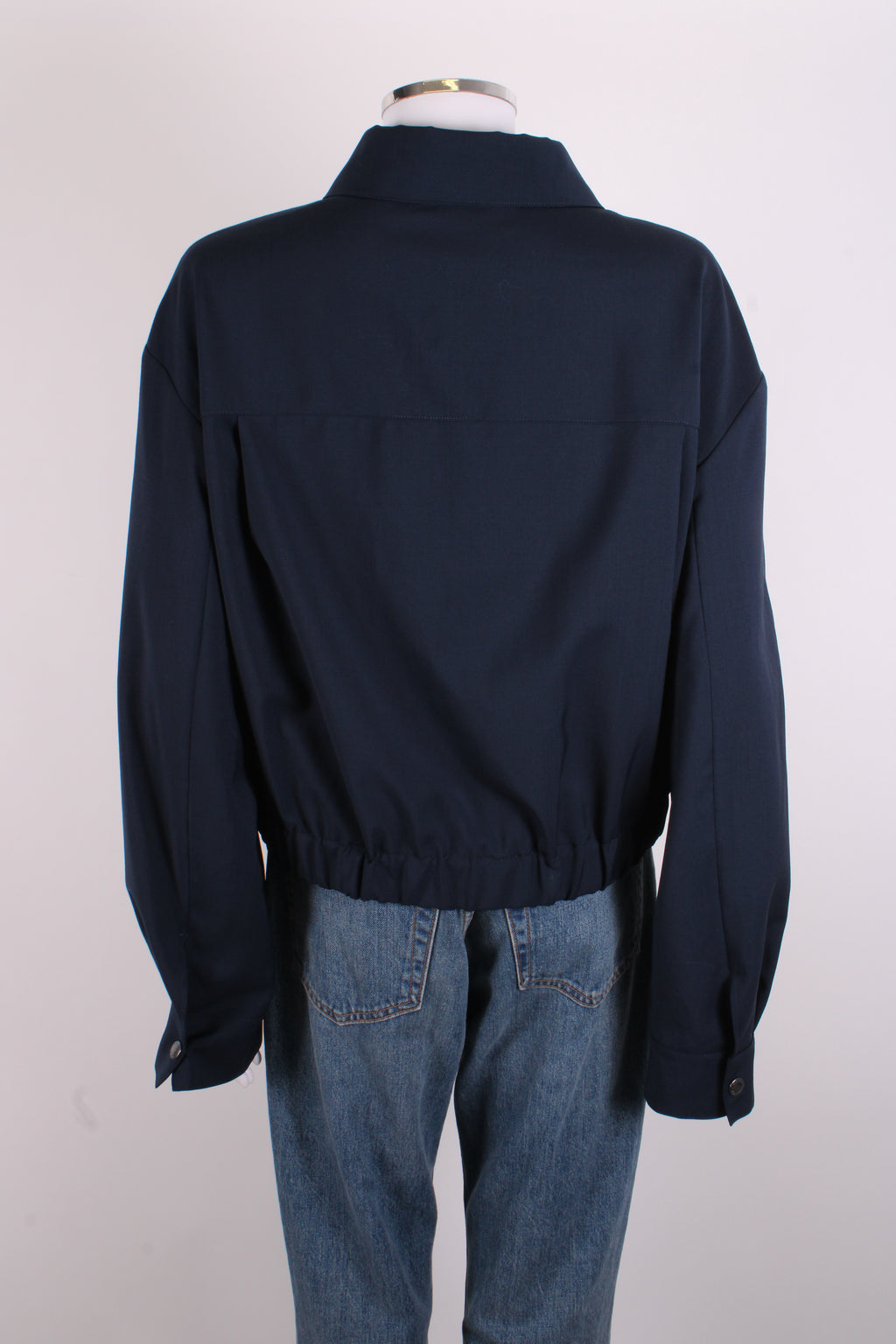 Weekend MaxMara Bomber Jacket Navy 16