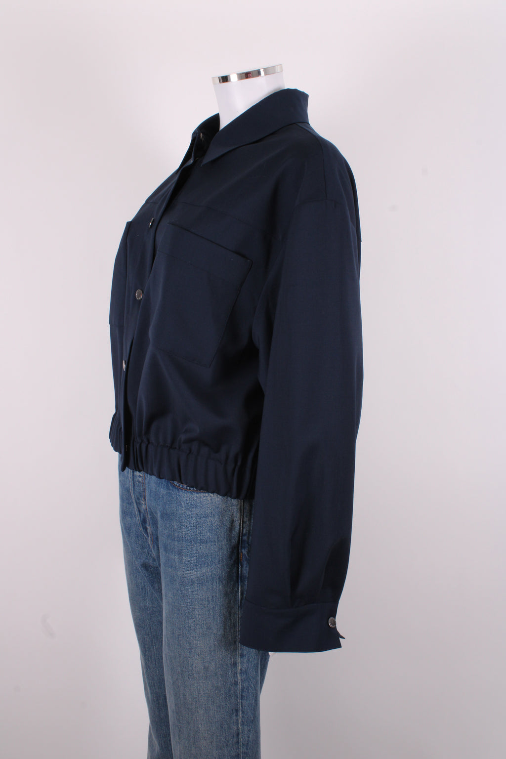 Weekend MaxMara Bomber Jacket Navy 16