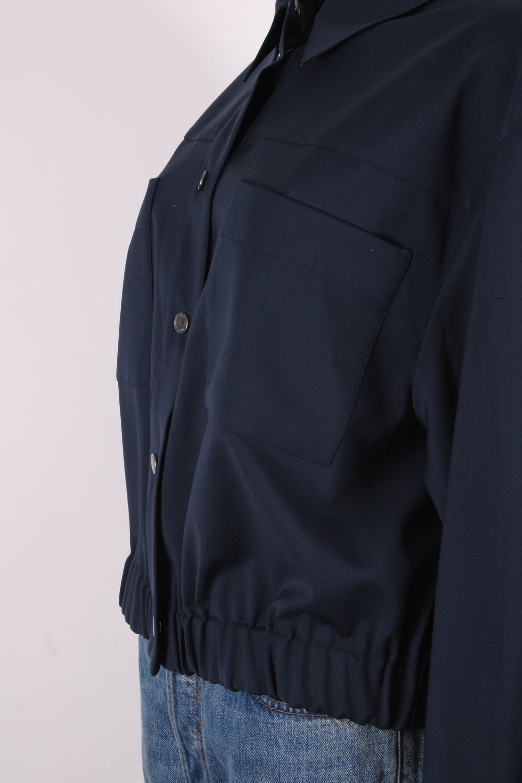 Weekend MaxMara Bomber Jacket Navy 16