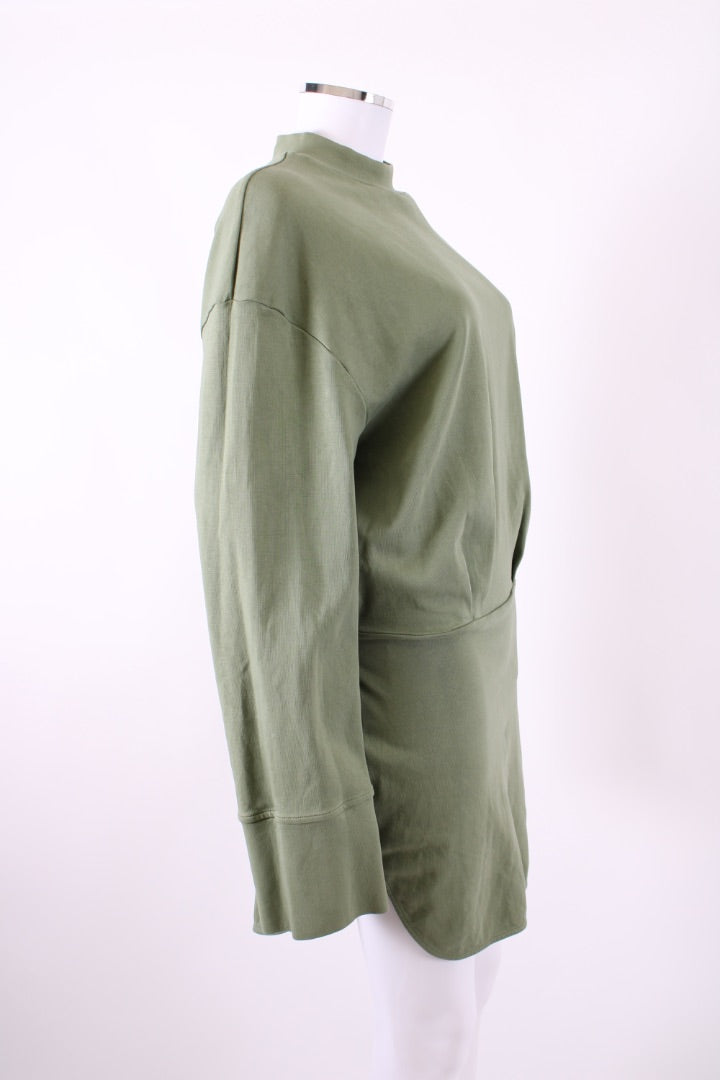 The Attico L/S Palmer Jersey Dress Olive S