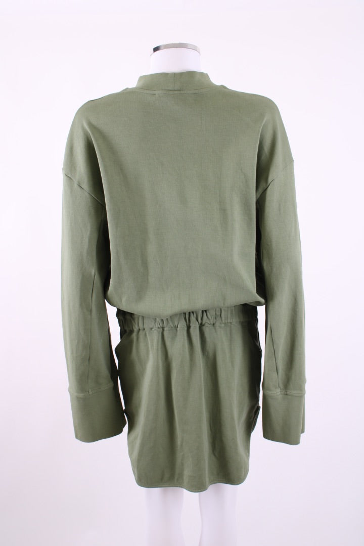 The Attico L/S Palmer Jersey Dress Olive S