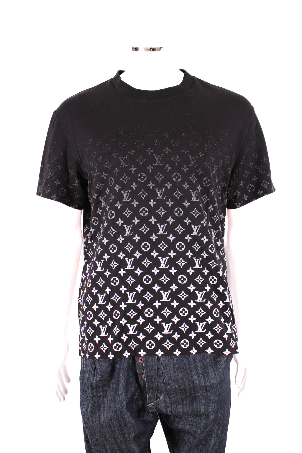 Louis Vuitton Monogram Gradient T-shirt Black XL