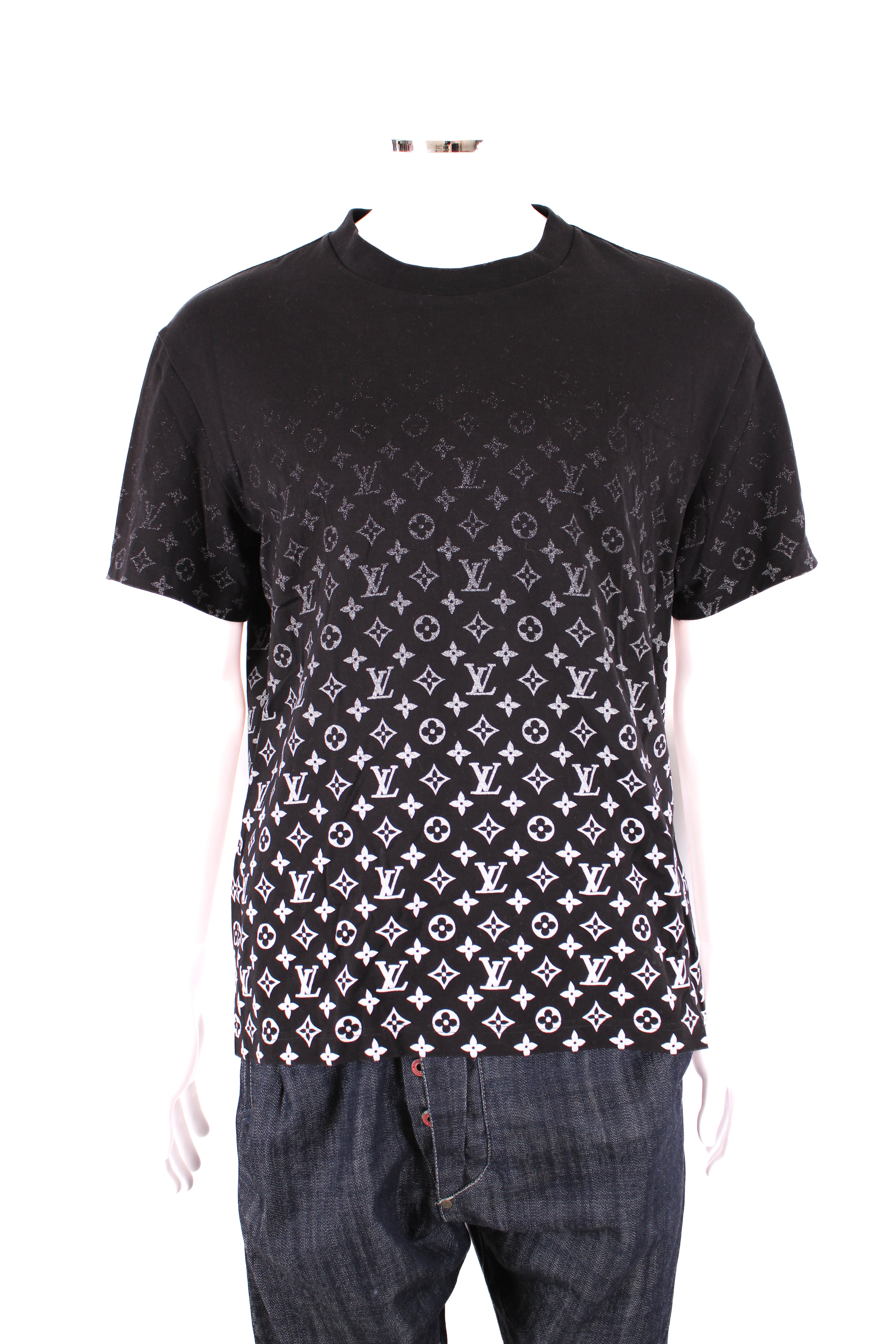 Louis Vuitton Monogram Gradient T-shirt Black XL