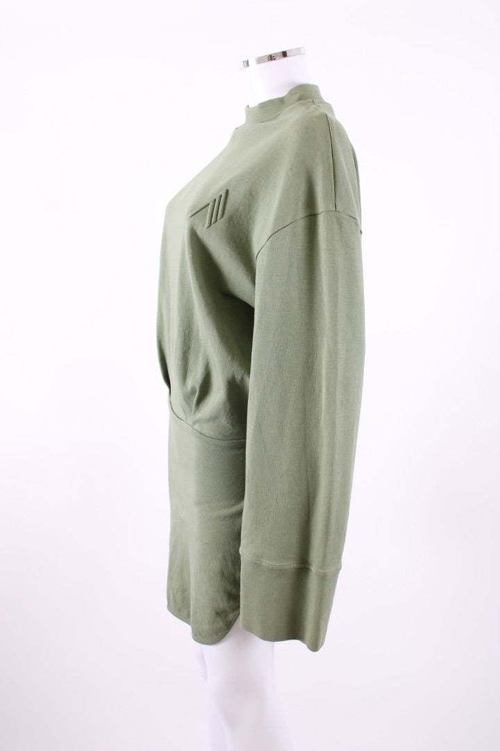 The Attico L/S Palmer Jersey Dress Olive S