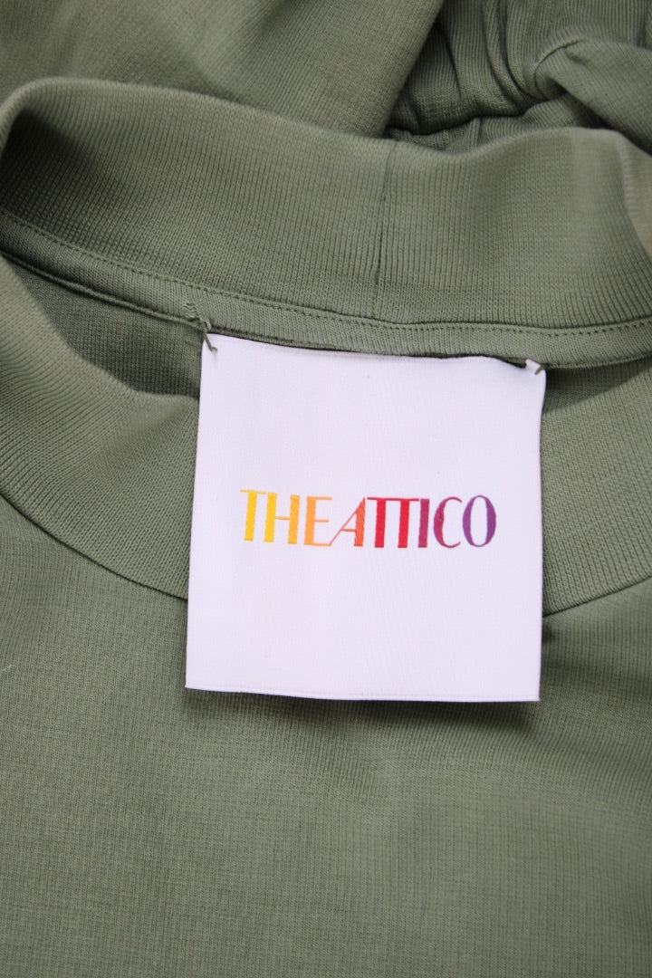 The Attico L/S Palmer Jersey Dress Olive S