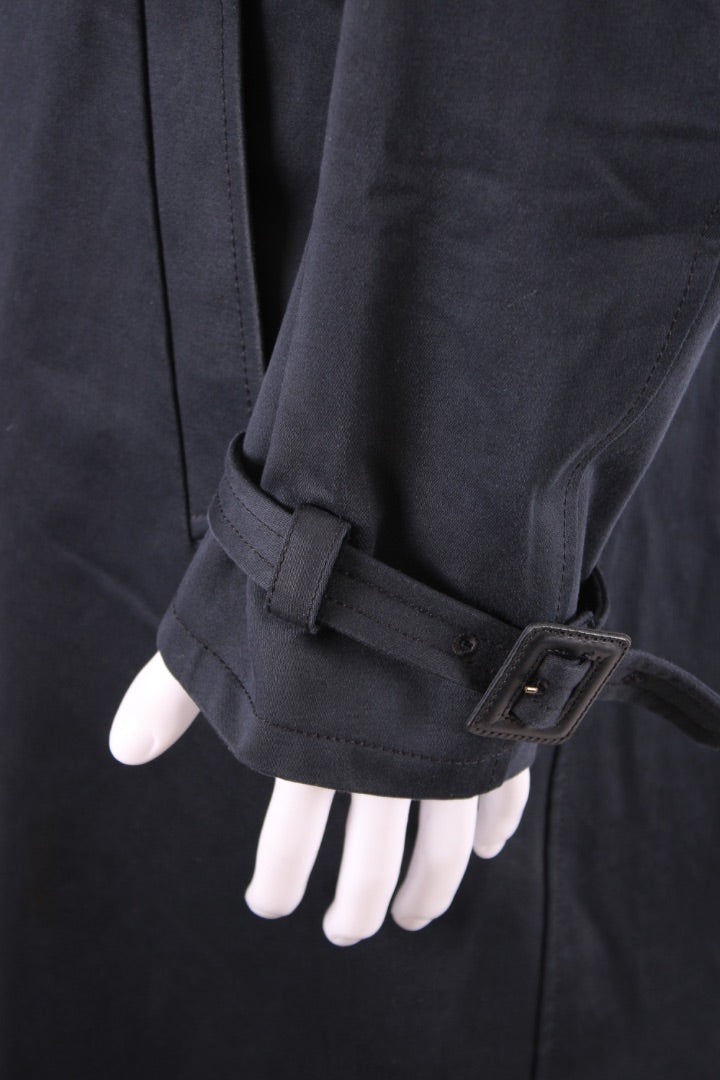Alexander McQueen Cotton Trench Navy 52