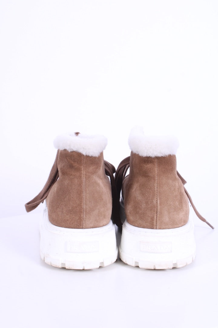 Prada Suede boots Beige 41