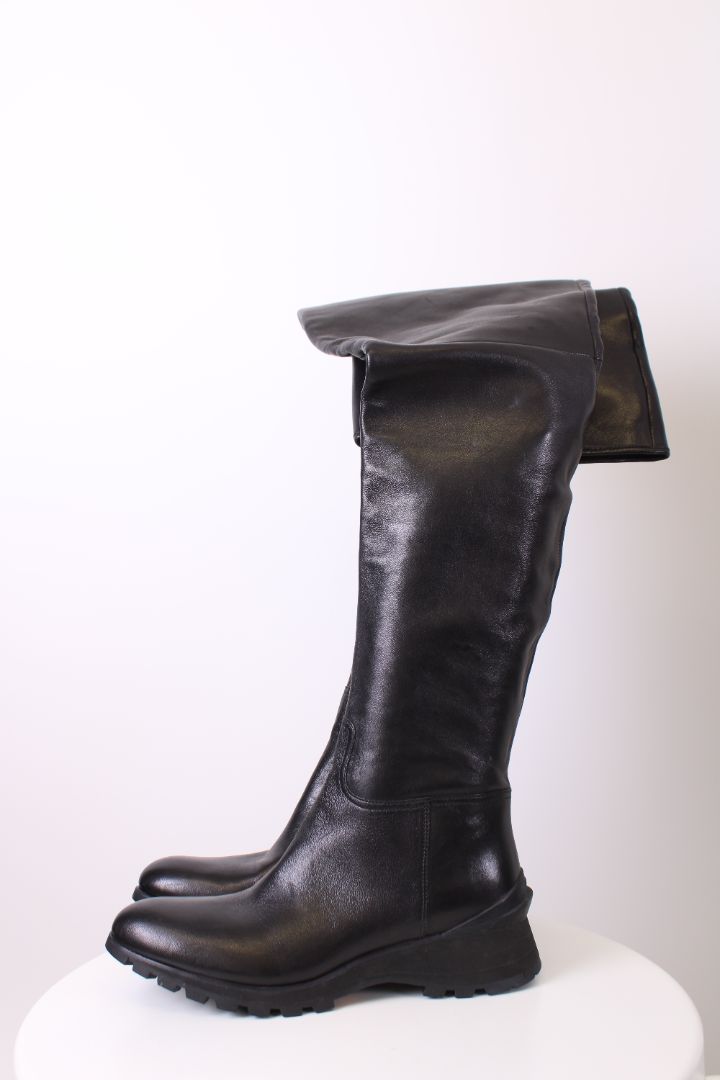 Prada Long Boots Black 40
