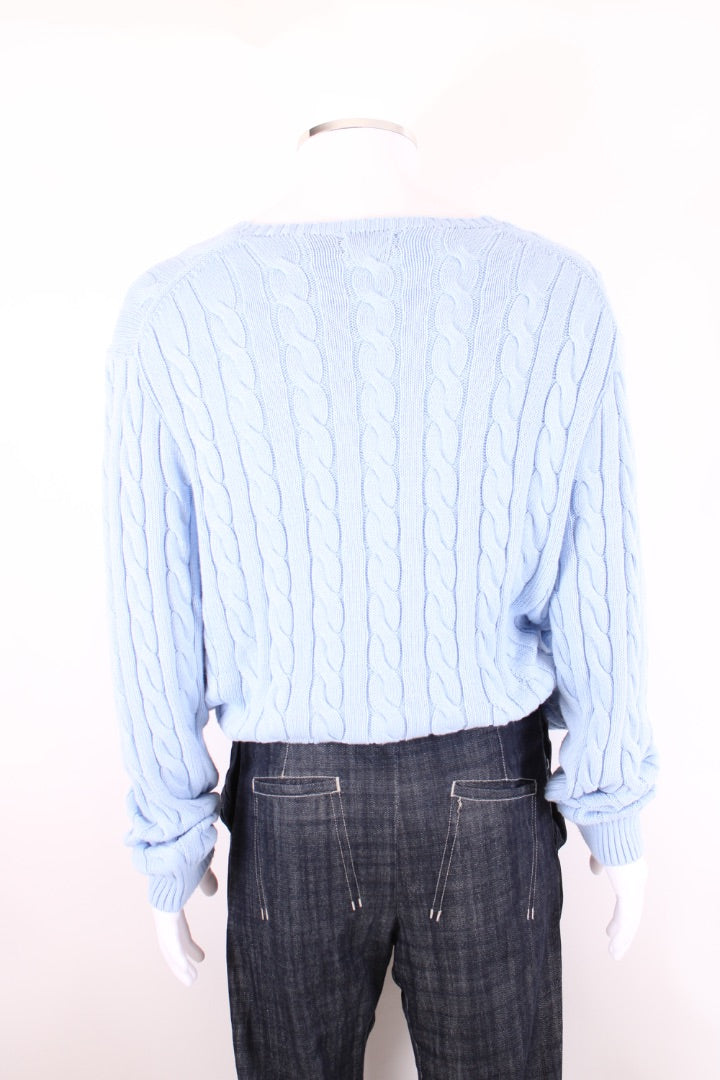 Polo Ralph Lauren Driver Icon Cable Knit Blue XL