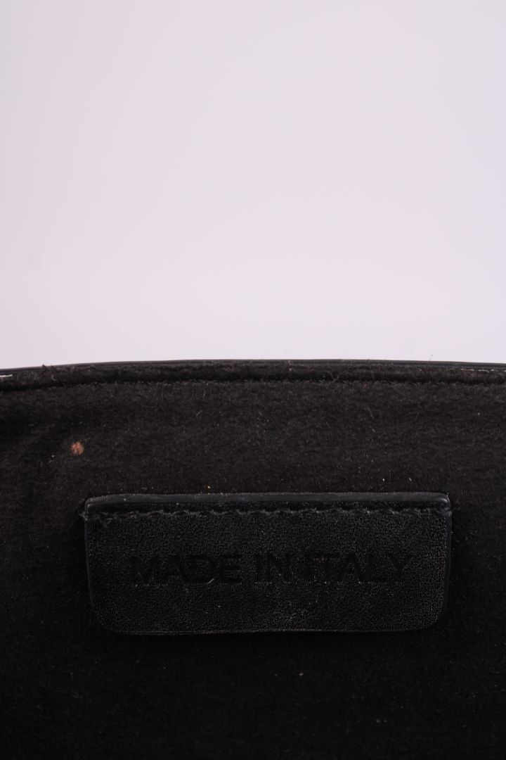 Alexander McQueen Heroine leather studded handbag Black/gold