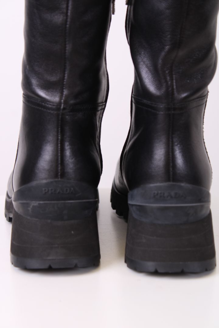 Prada Long Boots Black 40