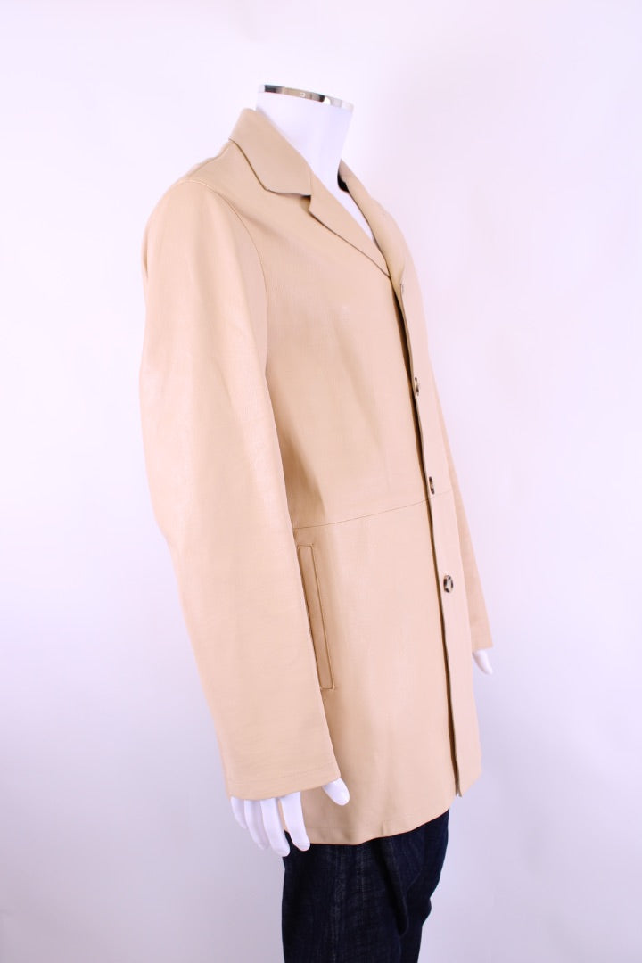 Prada Leather Blazer Beige 52