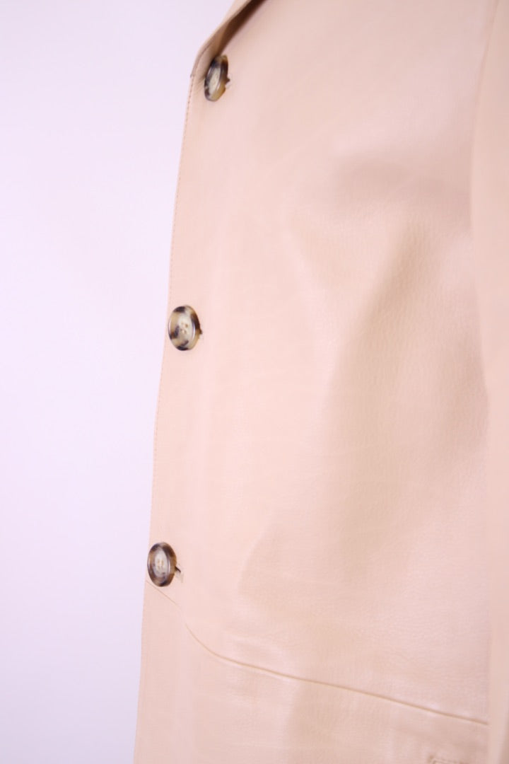 Prada Leather Blazer Beige 52