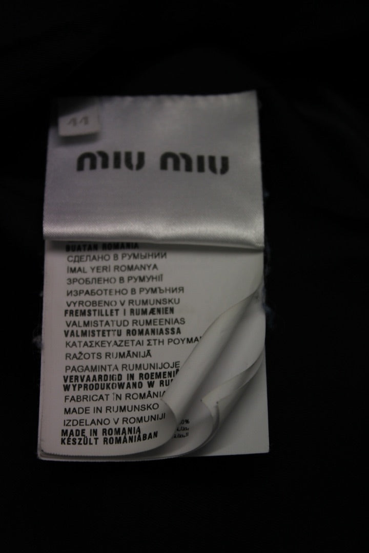 Miu Miu Wool Coat Blue 44