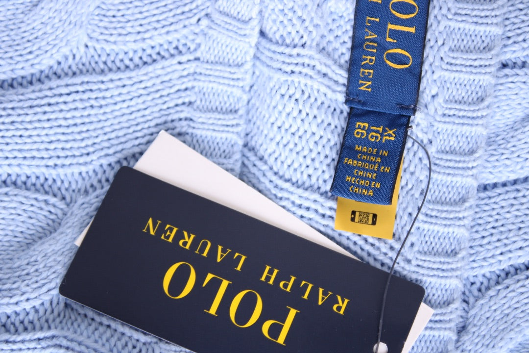 Polo Ralph Lauren Driver Icon Cable Knit Blue XL