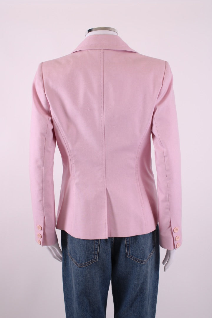 Valentino Single Breasted Jacket Pink 12
