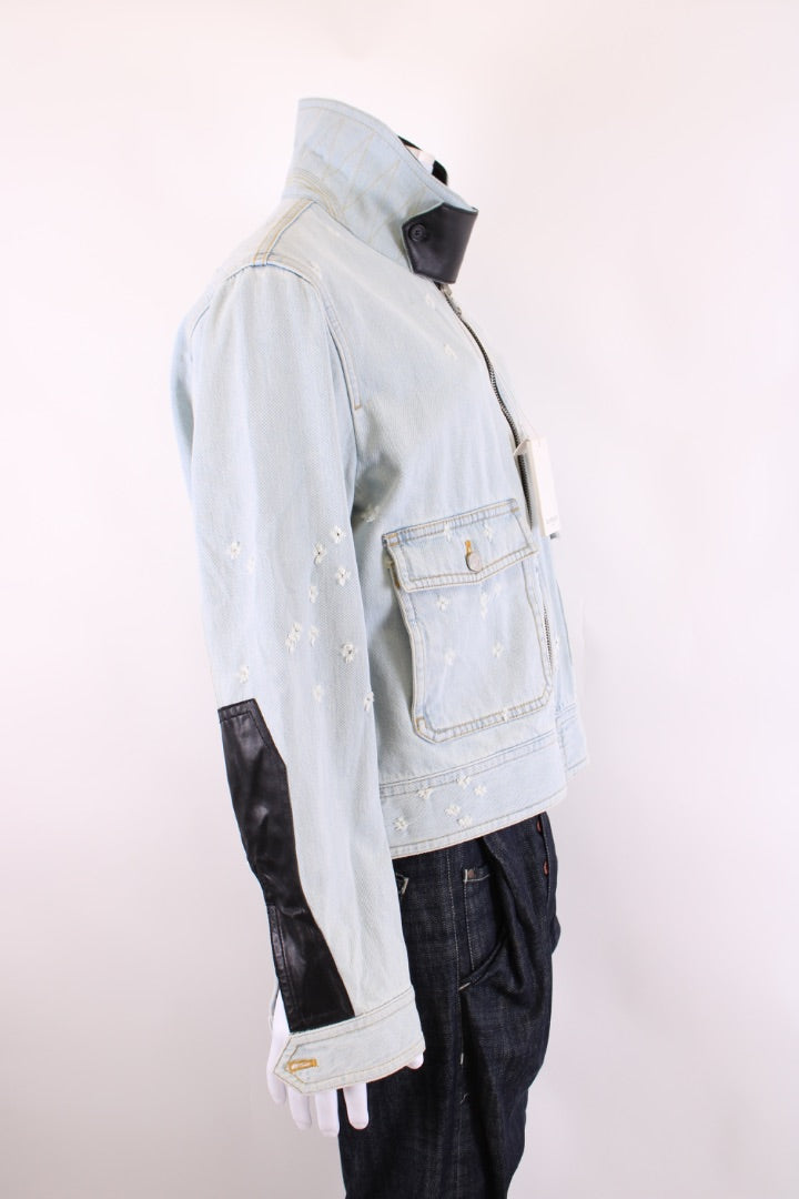 Givenchy Distressed Denim Jacket Denim 3XL