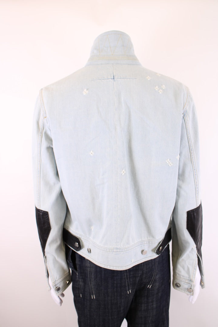 Givenchy Distressed Denim Jacket Denim 3XL