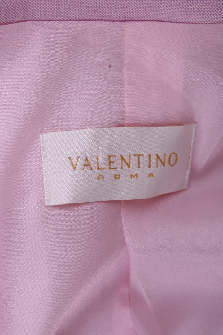Valentino Single Breasted Jacket Pink 12