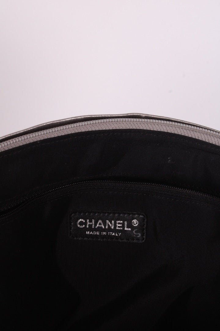Chanel 31 Rue Cambon Tote Silver/ Black