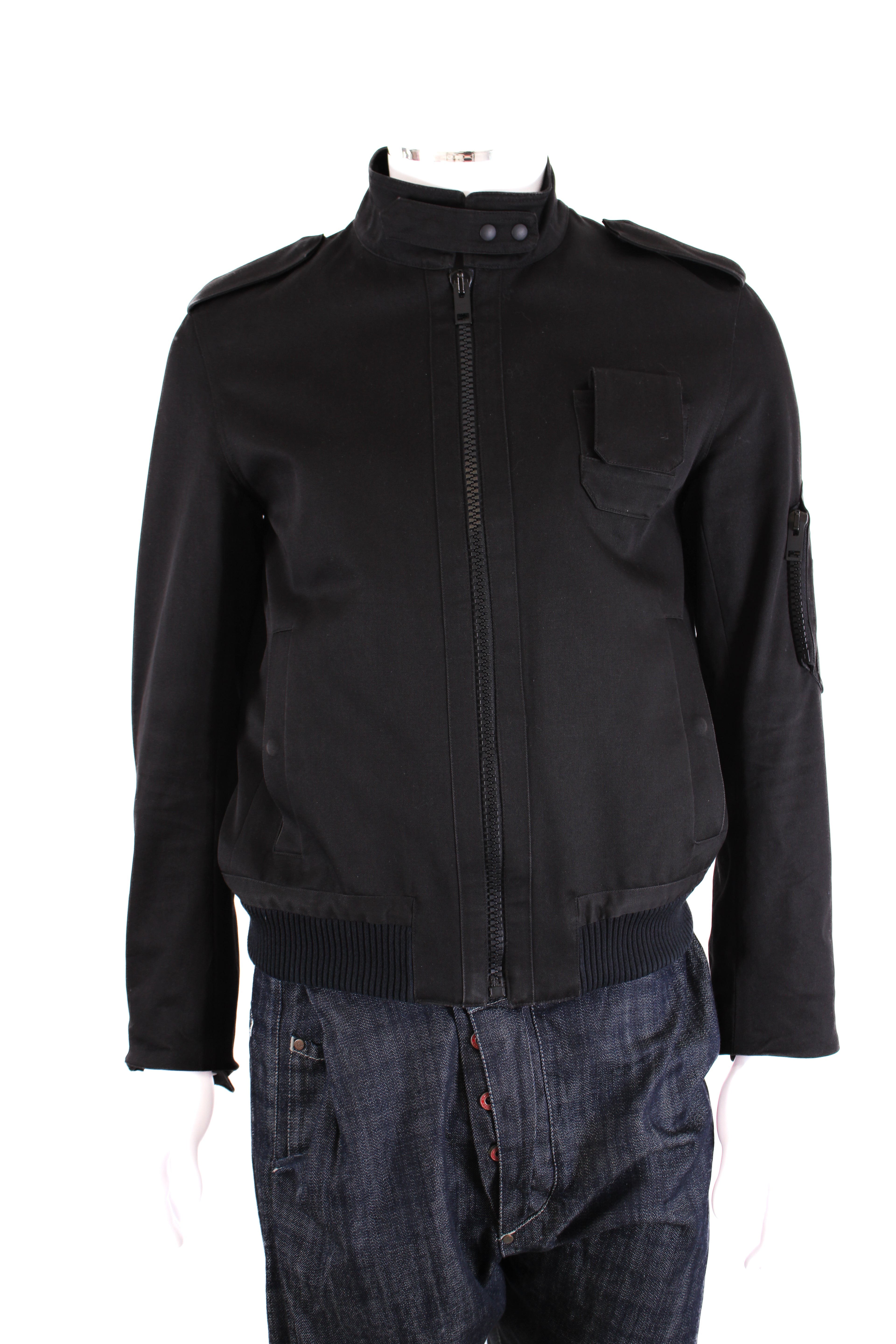 Dior Military Bomber Jacket Black M
