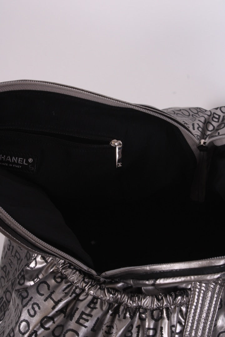 Chanel 31 Rue Cambon Tote Silver/ Black