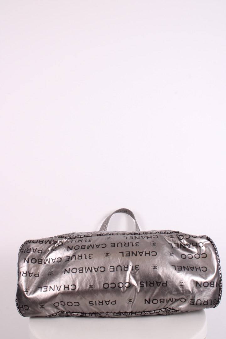 Chanel 31 Rue Cambon Tote Silver/ Black