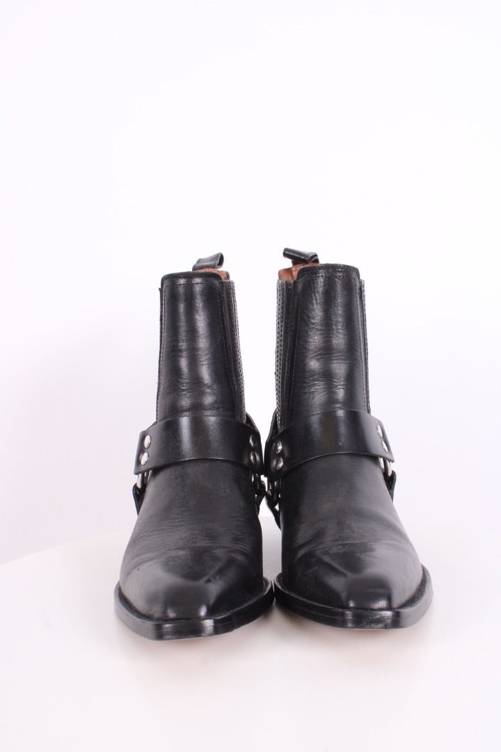 Paris Texas Helena Biker Ankle Boots Black 37.5
