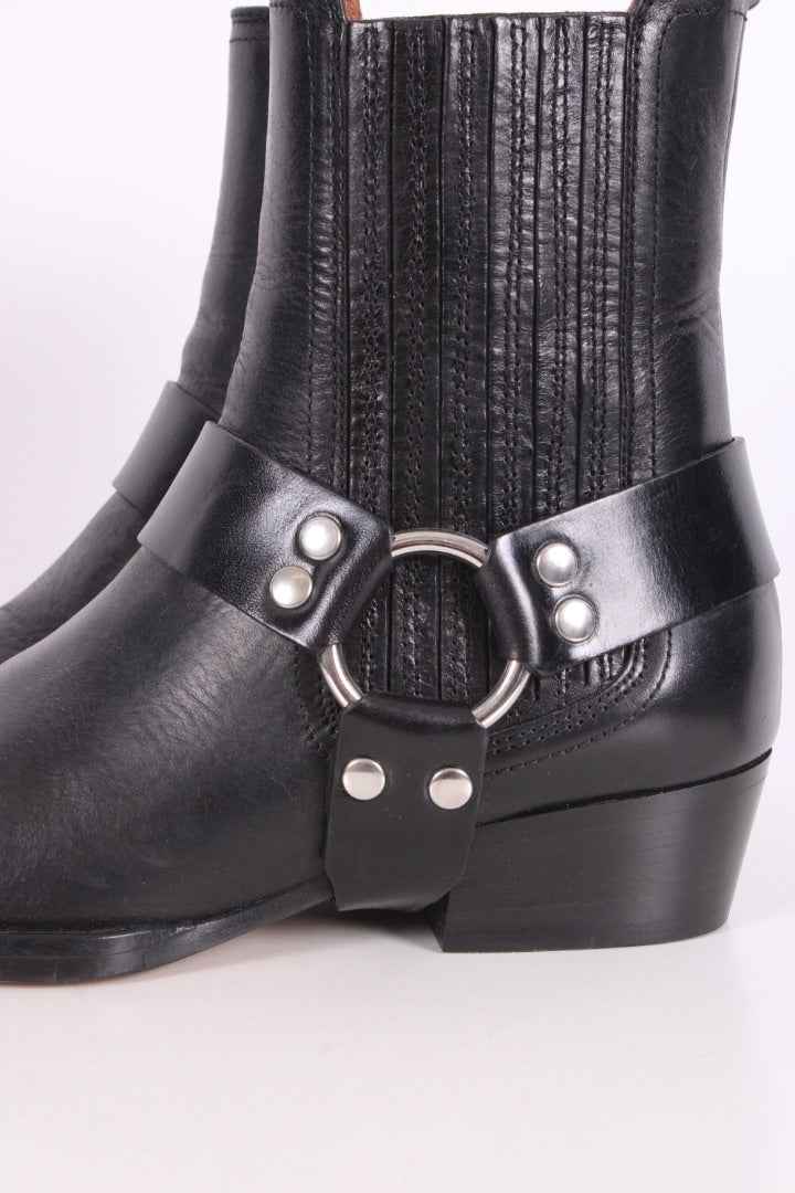 Paris Texas Helena Biker Ankle Boots Black 37.5