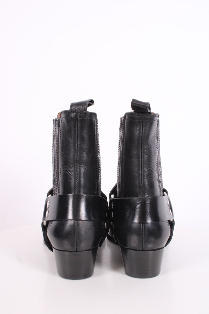 Paris Texas Helena Biker Ankle Boots Black 37.5