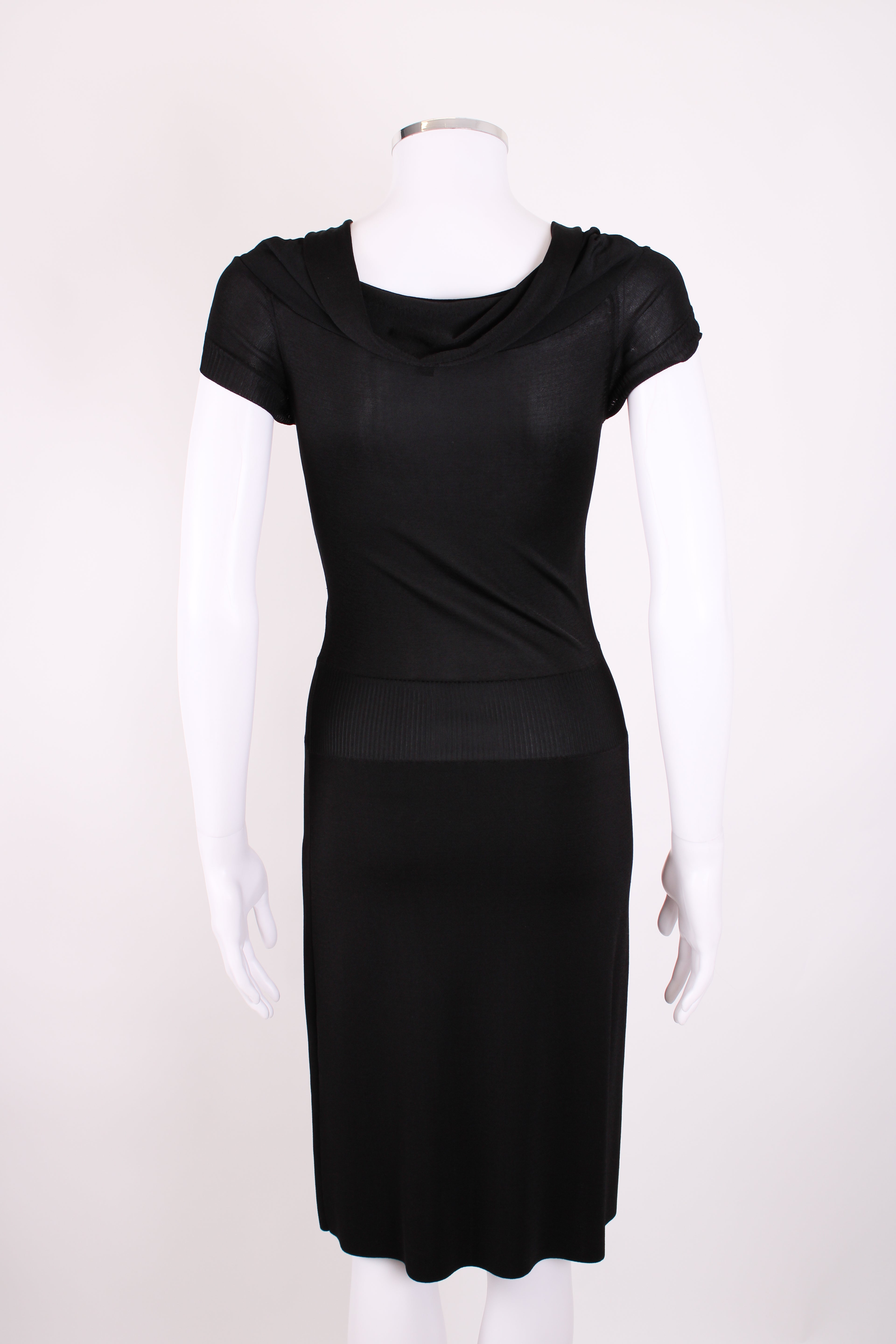 Gucci S/S Knitted Brooch Dress Black S