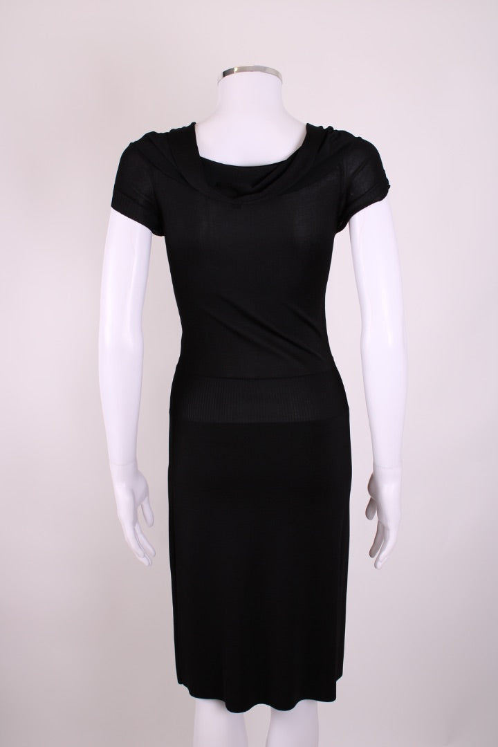 Gucci S/S Knitted Brooch Dress Black S