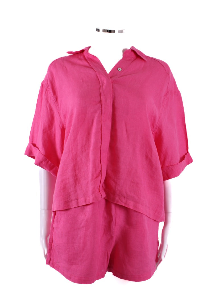 PQ 2 piece co ord shorts /top Pink M/L