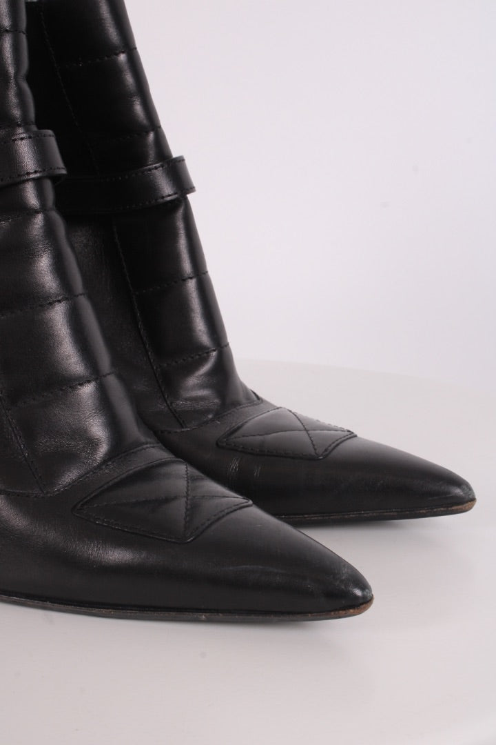 Gucci Ankle Boot Heels Black 5.5