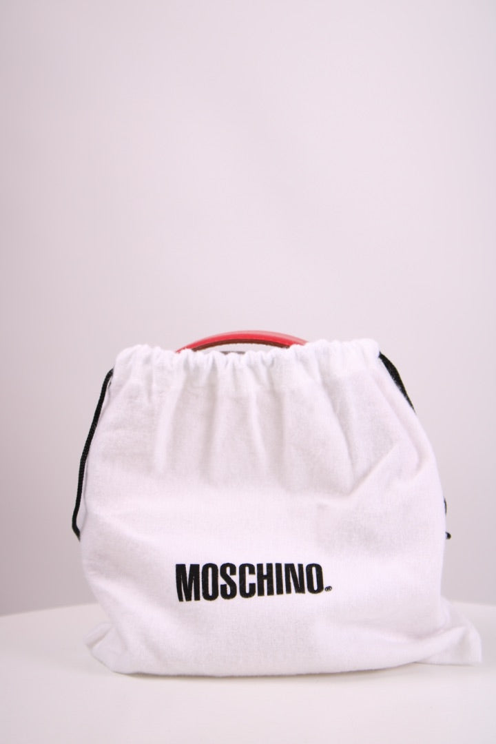 Moschino Logo Belt Red 38