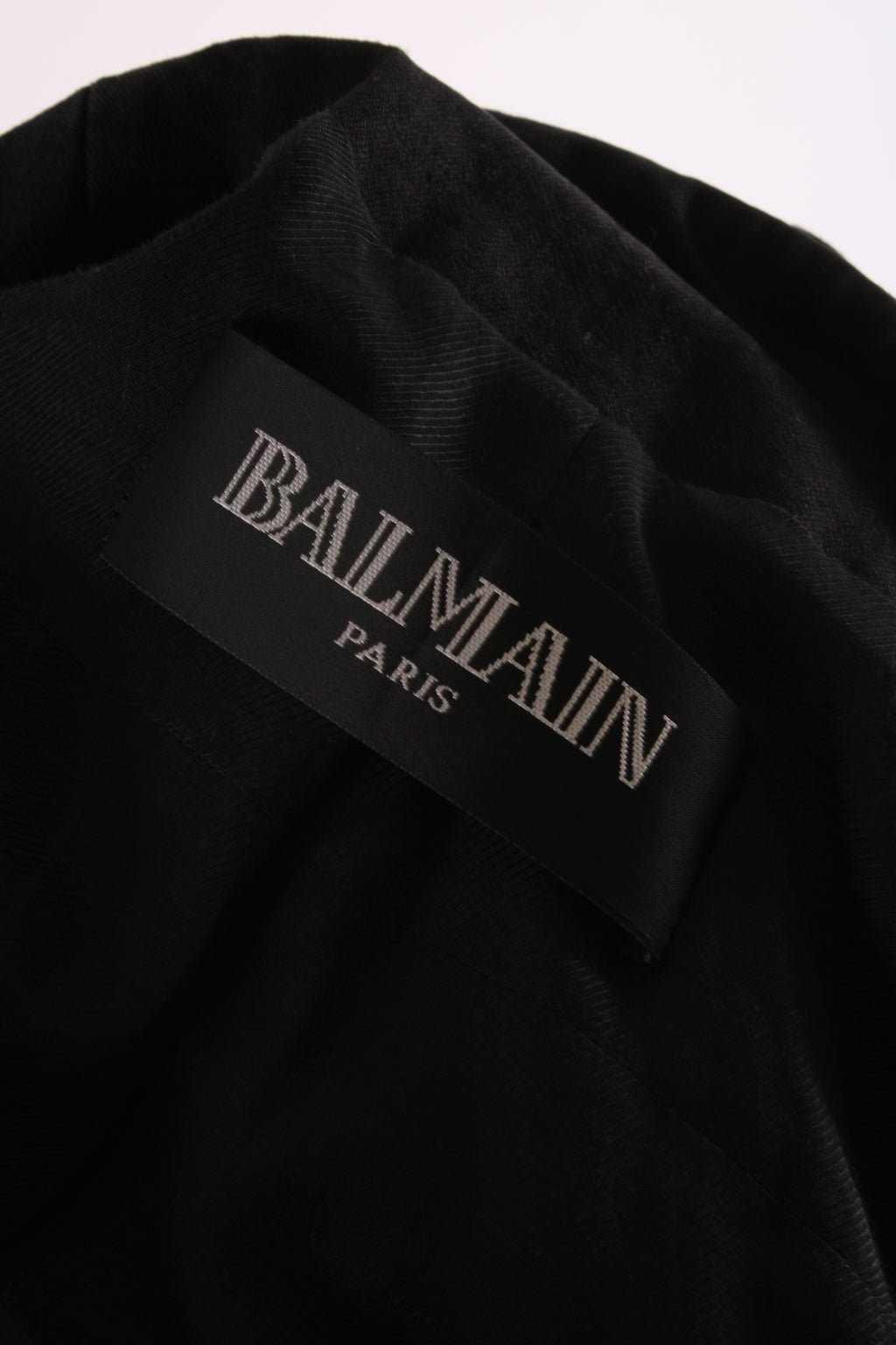 Balmain Canvas Biker Jacket Black 10