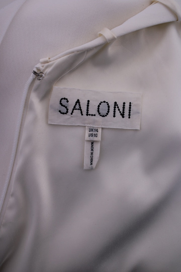 Saloni Mara Fringes Jumpsuit Cream 14