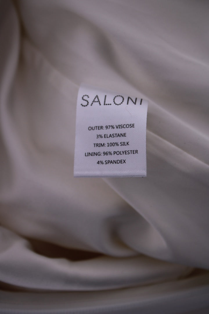 Saloni Mara Fringes Jumpsuit Cream 14