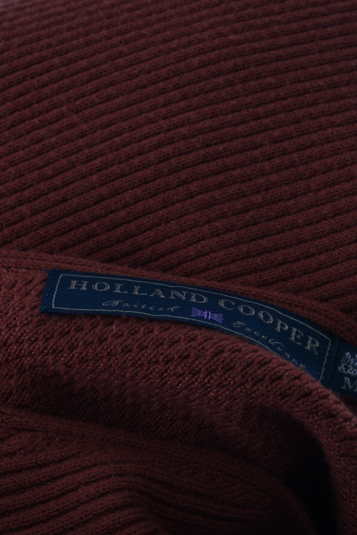 Holland Cooper S/S Rib Knit Dress Orange M