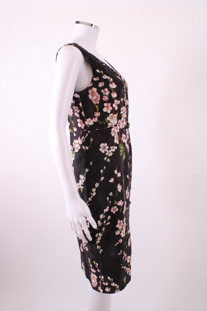 Dolce & Gabbana S/S Cherry Blossom Dress Black/ Pink S