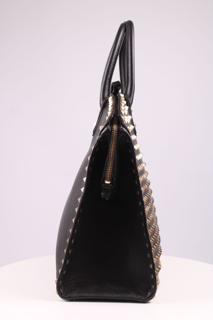 Valentino BAG rockstud dome shopper Black