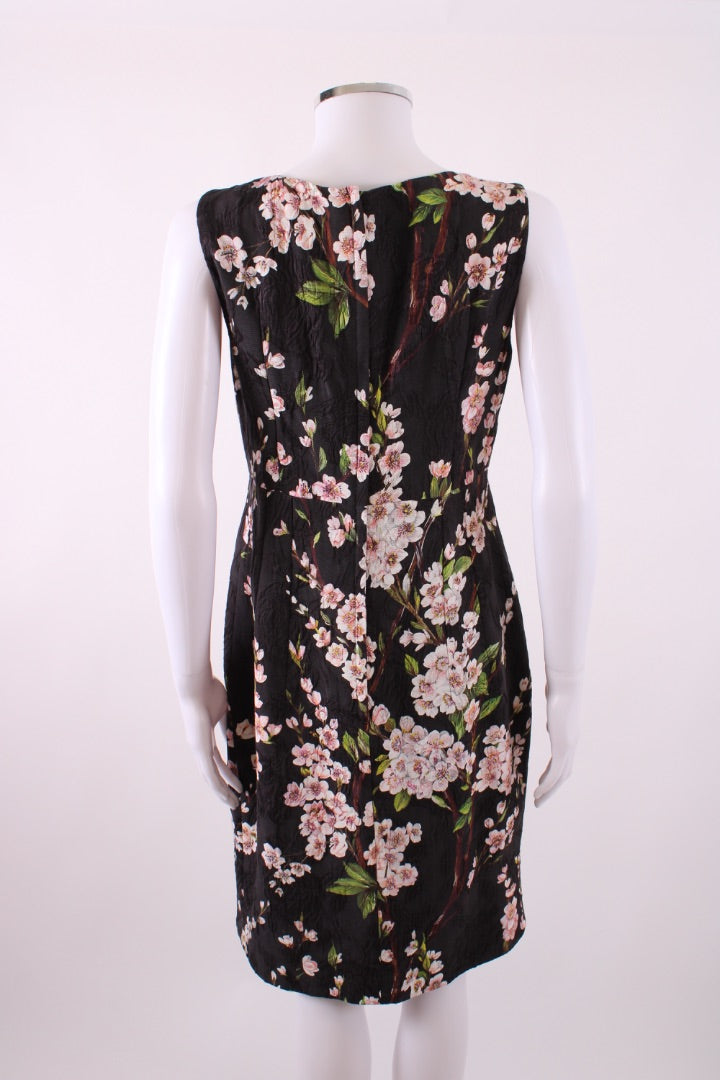 Dolce & Gabbana S/S Cherry Blossom Dress Black/ Pink S