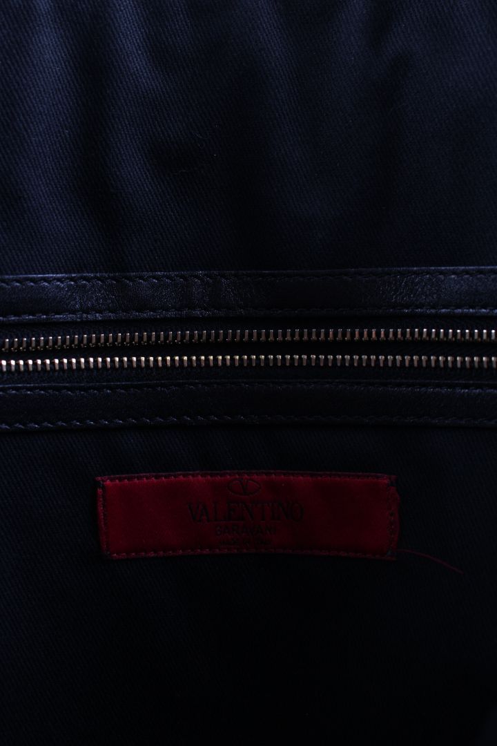 Valentino BAG rockstud dome shopper Black