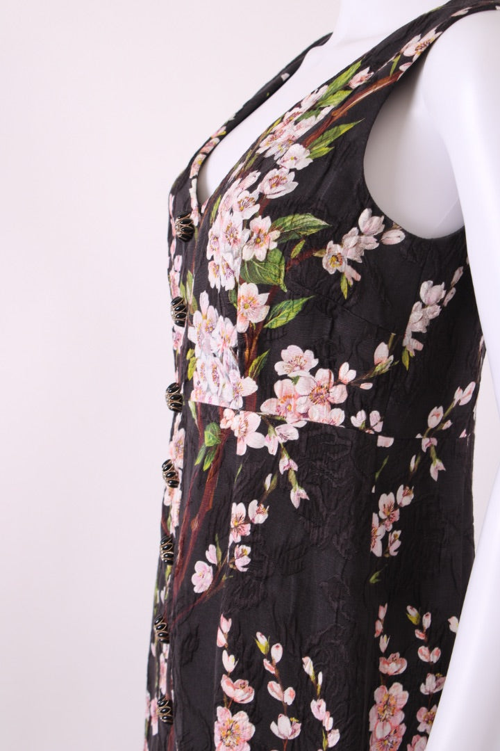 Dolce & Gabbana S/S Cherry Blossom Dress Black/ Pink S