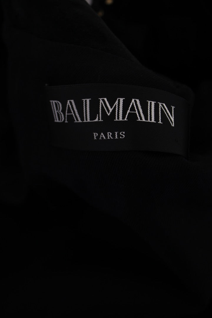 Balmain Fringed Suede Jacket Black 12