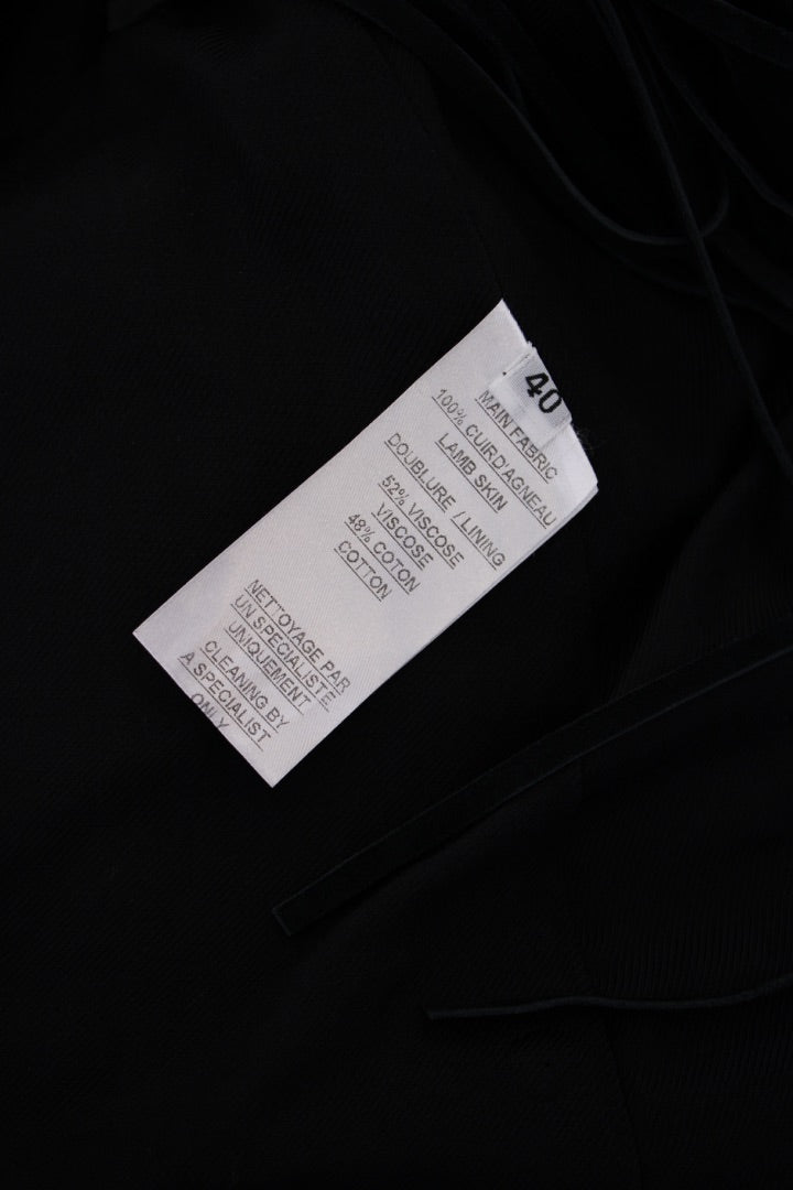 Balmain Fringed Suede Jacket Black 12