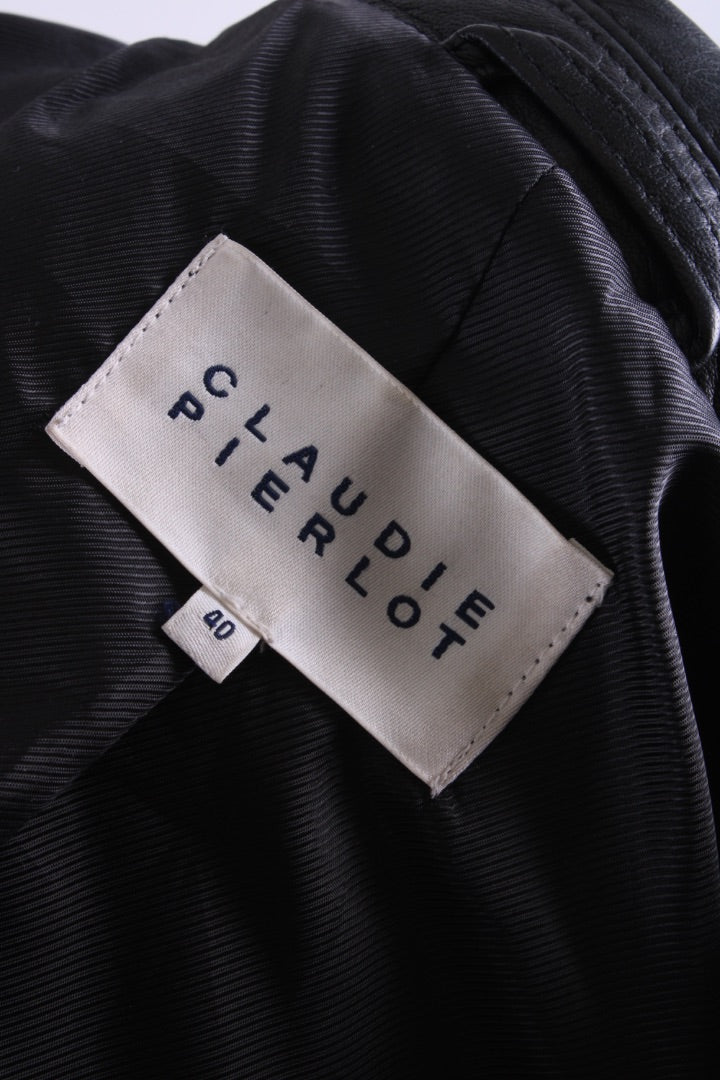 Claudie Pierlot Leather Jacket Black 12