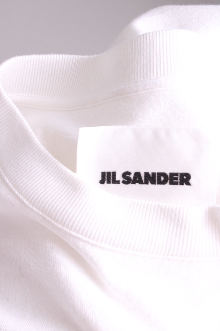Jil Sander L/S Logo Top White/ Black XL