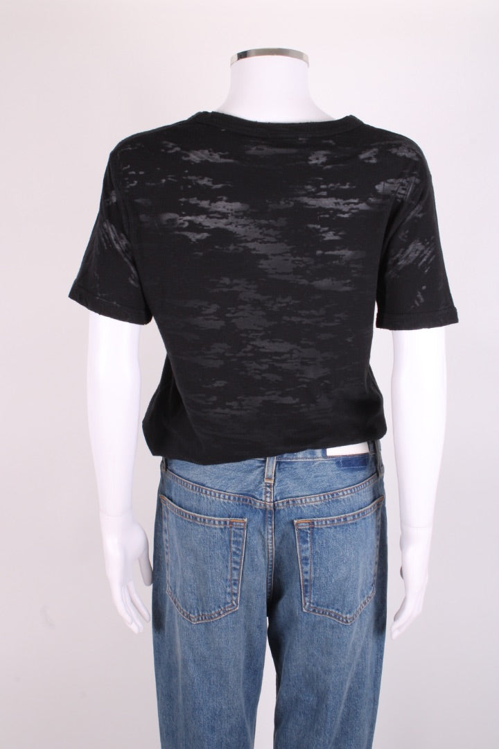 Saint Laurent Lightning Bolt Logo T-shirt Black S
